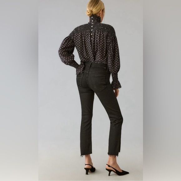 MOTHER The Insider Crop Step Fray Jeans Size 32 NWT - Picture 3 of 13